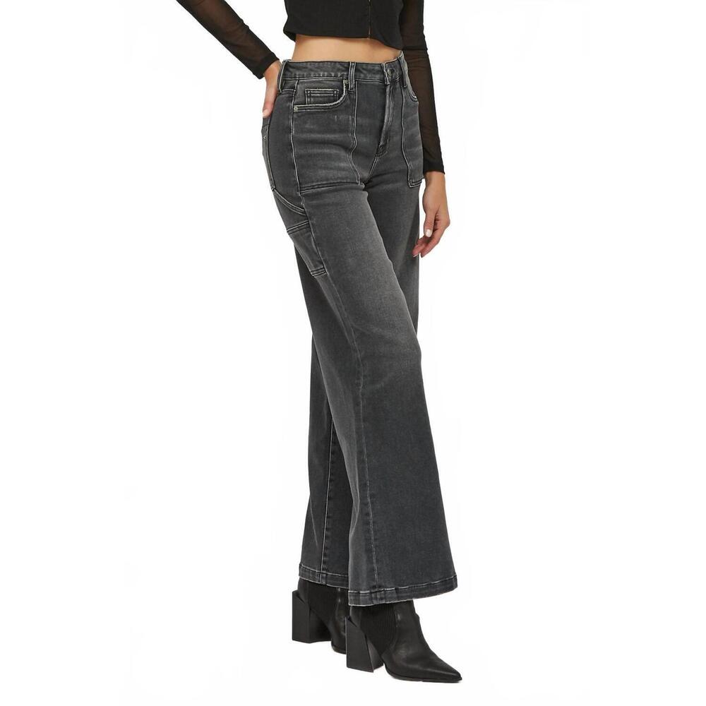 NEW HIDDEN carpenter wide leg jeans in grey wash - Picture 4 of 5